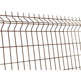 Tvoros segmentas HERVIN GARDEN, rudas, akutė 200x50 mm, 2,50x1,03 m, cinkuota ir dengta PVC, vielos storis 3,7 mm, RAL8017