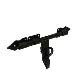 Durų skląstis DOMAX, WCW 250 C, 250 x 40 mm, juodos spalvos, 86582