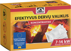 Koncentruotas dervų valiklis HANSA, 7-14 kW šildymo prietaisams, 5 pakeliai