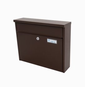 Pašto dėžutė PD967, ruda, 375 x 360 x 90 mm