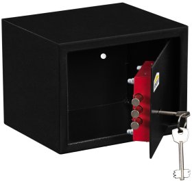 Seifas HOMESAFE HV 20K, sienelės 1,5 mm, matmenys 200x310x200 mm, raktinis