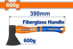 Kirvis WADFOW WHM6306, stiklo pluošto rankena, anglinis plienas 45, 0,6 kg, 390 mm