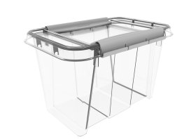 Daiktadėžė PLAST TEAM Pro Box, su dangčiu, skaidri, 19,5 x 18,5 x 29 cm, 6 l