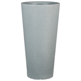 Plastikinis lauko vazonas, SCHEURICH CONEO HIGH (243/70), juoda/granito sp., aukštis 70 cm., skersmuo 39 cm.