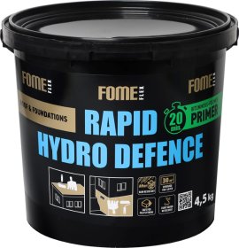 Bituminis-polimerinis gruntas FOME FLEX, Rapid Hydro Defence Primer, 4,5 kg