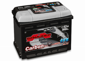 Akumuliatorius SZNAJDER EFB, START-STOP, 12 V, 62 Ah, 560 A, 242 x 190 x 175 mm, starterinis, rūgštinis