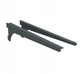 Lentynos laikiklis INTEGRI, AWSK 480 SZ, kairės ir dešinės pusės, spl. antracito, 480 mm, DMX 56871