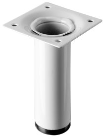 Baldų koja HETTICH, reguliuojama, balta spl., d-30 mm, 100 mm, 16874