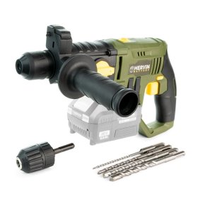 Akumuliatorinis perforatorius HERVIN BATTERY, 20 V, 1,2 J, 2 greičiai, SDS-Plus, be akumuliatoriaus, PLCDL-M133