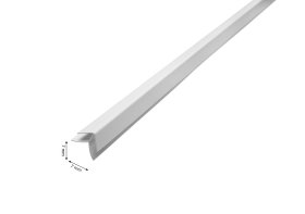 Išorinis profilis PVC dailylentėms WAKSLINE I, 3000 x 7 mm, baltas