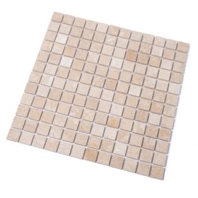 Natūralaus akmens mozaika MONA MOSAICS Td178, 305 x 305 x 6 mm, spl. smėlinis marmuras