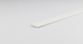 PVC kampinis profilis ARCANSAS 159D, 2000 x 30 x 5 mm, baltas, blizgus