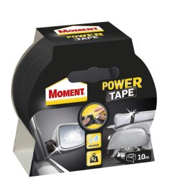 Juosta lipni MOMENT Power Tape, juoda, 10 m