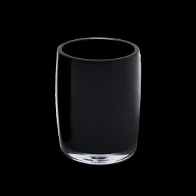 Stiklinė SEPIO Cordoba, pastatoma, akrilas, juodos spl.