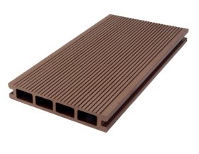 Medienos ir plastiko kompozito terasinė lenta WPC Sy-146H24, chocolate spalva, matmenys 24x146x3000mm, 1 lenta - 0,438 m2