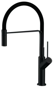 Plautuvės maišytuvas VENTO Cucina Kh569081B, juodas, aukštas, 352396