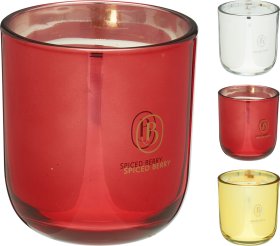 Kvapni žvakė, stikliniame indelyje, medine dagtimi, 3 skirtingi kvapai 