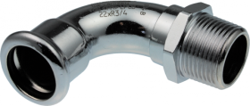 Presuojama plieninė alkūnė KAN THERM, 90° 22x3/4'' iš. 6202011