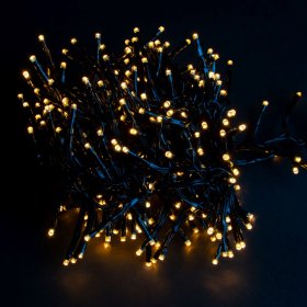 Šviečianti girlianda SUNLUX MM4, 320 LED, 4 m., šiltai balta spalva, IP44, tinka naudoti lauke, TY-BB-310-1