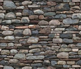 PVC klijuojama ruloninė sienų danga WAKSLINE Ym-17, padengta aliuminio plėvele, sp. Pilkas natūralus akmuo, 500x2800x2,5 mm