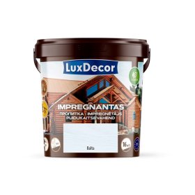 Impregnantas medienai LUXDECOR, (02) baltas, laukui ir vidui, 1 l