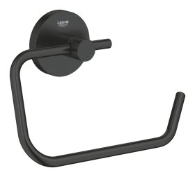 Tualetinio popieriaus laikiklis GROHE Quickfix Start, pakabinamas, juodos matinės spalvos, atviras, montuojamas sukant arba klijuojant, 412002430