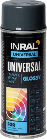 Aerozoliniai dažai INRAL Universal, antracito pilka RAL7016, blizgi, 400ml