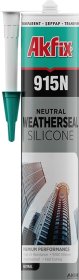 Silikoninis hermetikas AKFIX 915N, 310 ml, neutralus, skaidrus, atsparus oro sąlygoms