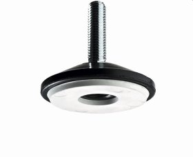 Baldų atrama HETTICH, M8, su varžtu, juoda spl., d-30 mm, 30 mm, 2 vnt., 9128218