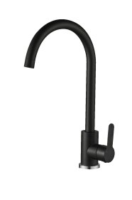 Plautuvės maišytuvas ODUS OD-361 Steel, nerūdijantis plienas, aukštas, juodos spalvos