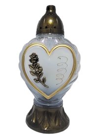 Kapų žvakė ŠIRDIS DIDELĖ, degimo laikas apie 48 val