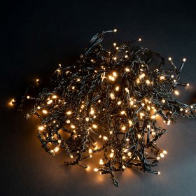 LED šviečianti dekoracija-varveklis SUNLUX AH30, 1000 LED, IP44, spl: šiltai balta, balta mirksinti, 30 m