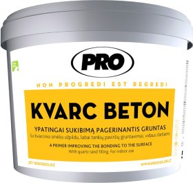 Gruntas Pro Kvarc Beton, 15 kg, su kvarcinio smėlio užpildu, raudonos spalvos