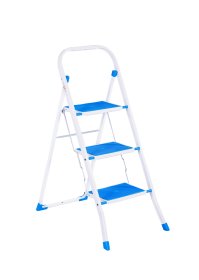 Trijų pakopų kopėtėlės EUROGOLD, metalinės, mėlyna sp., 700 mm, 2123R-BLUE