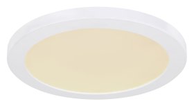 Lubinis LED šviestuvas GLOBO Lasse, paviršinis, 24W, 230V, 2200 lm, 3000/4000/6500K pasirinkimas ant korpuso, apvalus, baltos sp., 298 x 18 mm, 12379-24W