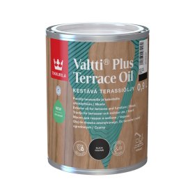 Aliejus terasoms ir lauko baldams TIKKURILA, Valtti Plus Terrace Oil , juodas, 0,9 l, vandens pagrindu