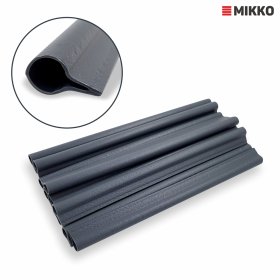 Klipsai tvoros juostai MIKKO, ilgis 19 cm, 10 vnt, Rattan grafito spalva