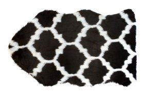 Kailis RICCO Almeria, 55 x 80 cm, baltos/juodos spalvos, 100% poliakrilas, 669-200