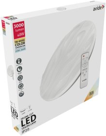 Lubinis LED šviestuvas AVIDE Selene-Cct At-7381, 48 W, 220-240 V, 5000 K, 3000 lm, IP20, su pultu, dimeriuojamas, 490 x 70 mm