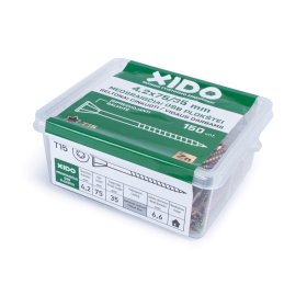 Medsraigčiai XIDO, 4,2 x 75 mm, OSB plokštei, geltonai cinkuoti, 150 vnt., TORX15
