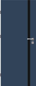 Laminuotos vidaus durys su užlaida VOSTER Moderno, dešininės, spalva Dark deep blue, 2030x844x40 mm