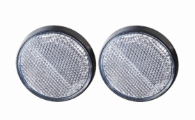 Automobilio priekabos atšvaitas ALBURNUS L470, skersmuo 60 mm, apvalus, spalva skaidri, 2 vnt.