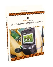 Automobilinis šaltkrepšis MARTIN BROWN, su laikikliu planšetiniam kompiuteriui, 32x54cm