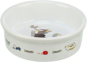 Dubenėlis augintiniams TRIXIE, keraminis, 0,2 l, 12 cm, baltos spalvos 