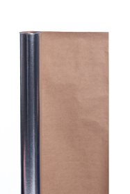 Garo plėvelė FORTEX Alupaper, dengtas aliuminiu, saunų garo izoliacijai, 1,25m x 24m (30m2)