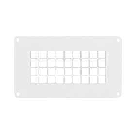 Ventiliacinis tinklelis - grotelės EUROPLAST LSM1408, 140 x 80 mm, baltos sp., metalinis