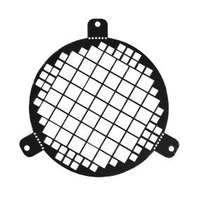 Ventiliacinis tinklelis - grotelės EUROPLAST LSM100M, d100 mm, juodas, metalinis