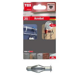 Inkarinis varžtas GKP TOX Acrobat, M6/52 mm, metalinis, 4 vnt.