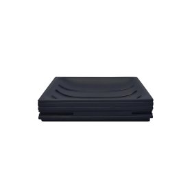 Muilinė RIDDER Brick, pastatoma, polyresinas/stiklas, juodos spl.