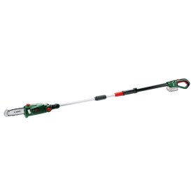 Akumuliatorinis genėjimo pjūklas BOSCH UniversalChainPole18 - 1 x 2,5 Ah, 18 V, darbinis plotis 20 cm, telesk. kotas iki 2,6 m, svoris 3,6 kg, 2,5 Ah akumuliatorius, kroviklis
